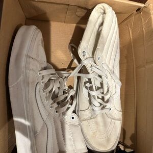 Vans White High-Top Sneakers